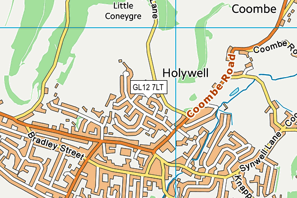 GL12 7LT map - OS VectorMap District (Ordnance Survey)