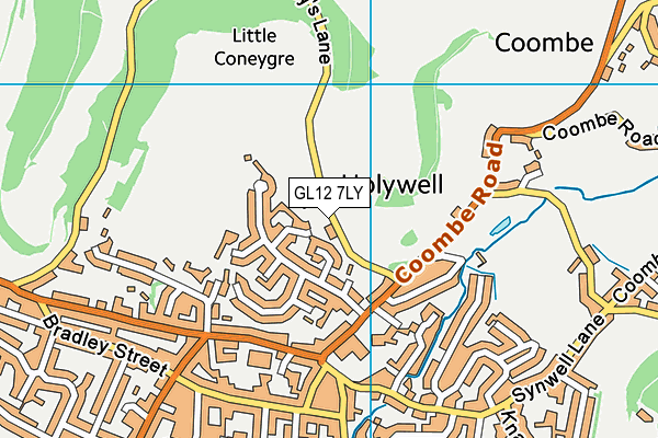 GL12 7LY map - OS VectorMap District (Ordnance Survey)