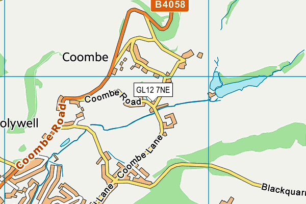 GL12 7NE map - OS VectorMap District (Ordnance Survey)