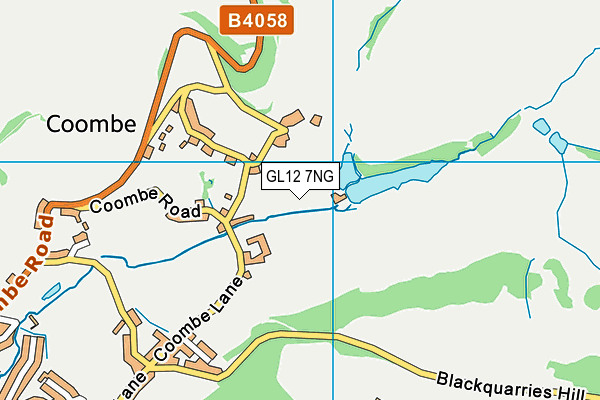 GL12 7NG map - OS VectorMap District (Ordnance Survey)