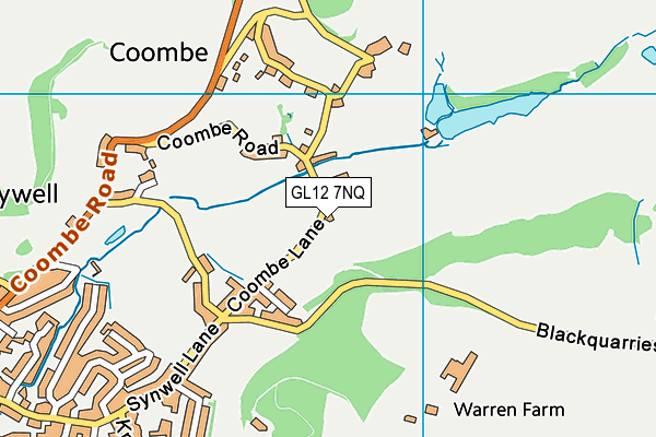 GL12 7NQ map - OS VectorMap District (Ordnance Survey)