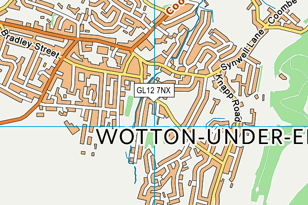 GL12 7NX map - OS VectorMap District (Ordnance Survey)