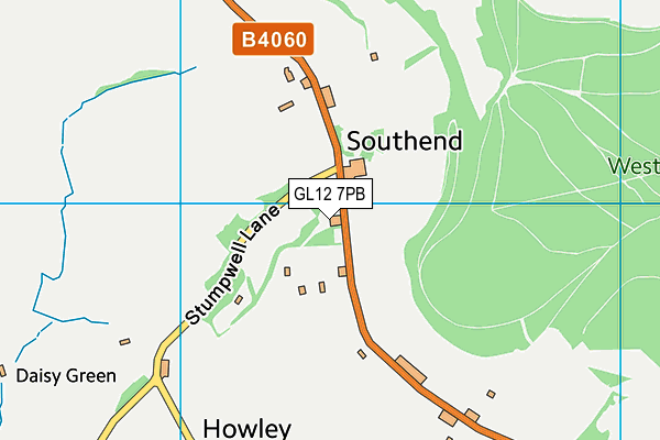 GL12 7PB map - OS VectorMap District (Ordnance Survey)