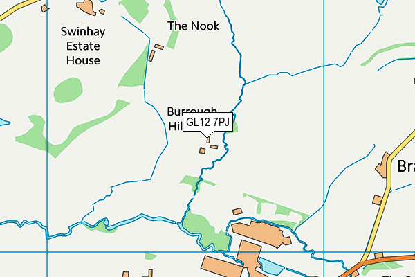 GL12 7PJ map - OS VectorMap District (Ordnance Survey)