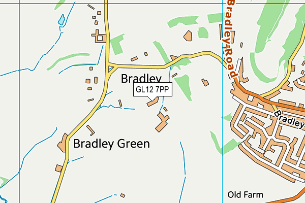 GL12 7PP map - OS VectorMap District (Ordnance Survey)