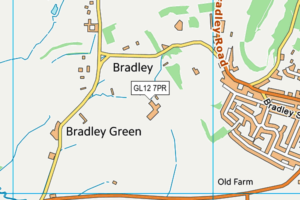 GL12 7PR map - OS VectorMap District (Ordnance Survey)