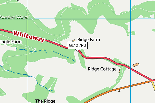 GL12 7PU map - OS VectorMap District (Ordnance Survey)