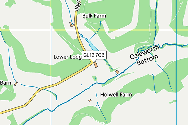 GL12 7QB map - OS VectorMap District (Ordnance Survey)