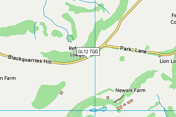 GL12 7QD map - OS VectorMap District (Ordnance Survey)