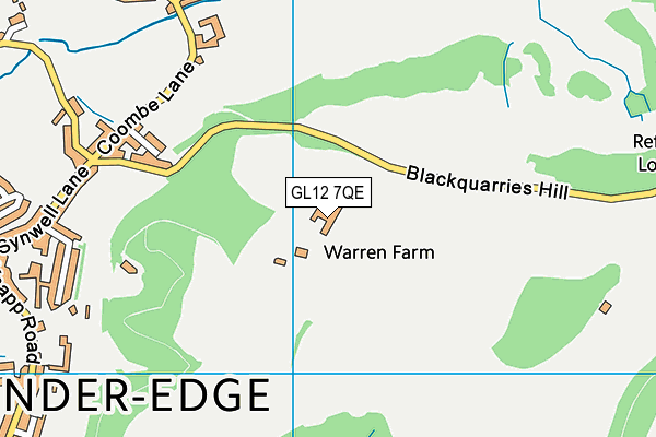 GL12 7QE map - OS VectorMap District (Ordnance Survey)