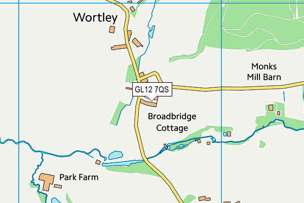 GL12 7QS map - OS VectorMap District (Ordnance Survey)