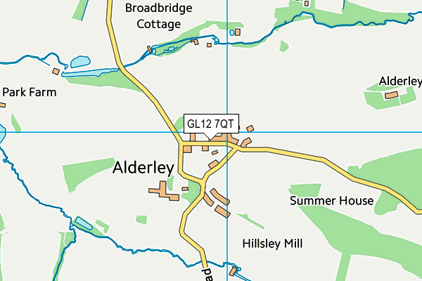 GL12 7QT map - OS VectorMap District (Ordnance Survey)