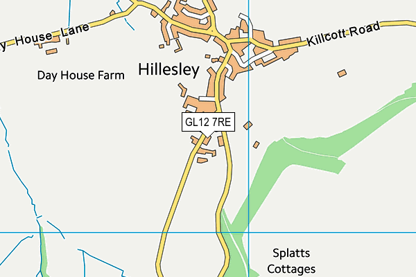 GL12 7RE map - OS VectorMap District (Ordnance Survey)