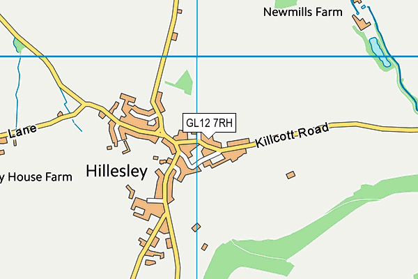 Hillesley Church of England Primary School map (GL12 7RH) - OS VectorMap District (Ordnance Survey)