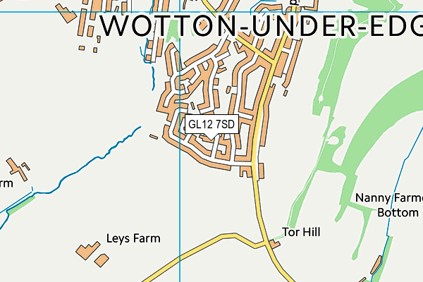 GL12 7SD map - OS VectorMap District (Ordnance Survey)