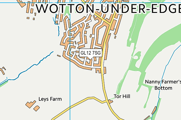 GL12 7SG map - OS VectorMap District (Ordnance Survey)