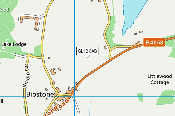 GL12 8AB map - OS VectorMap District (Ordnance Survey)