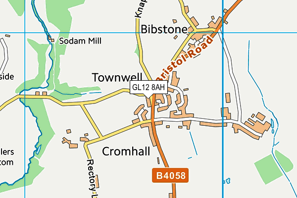 GL12 8AH map - OS VectorMap District (Ordnance Survey)