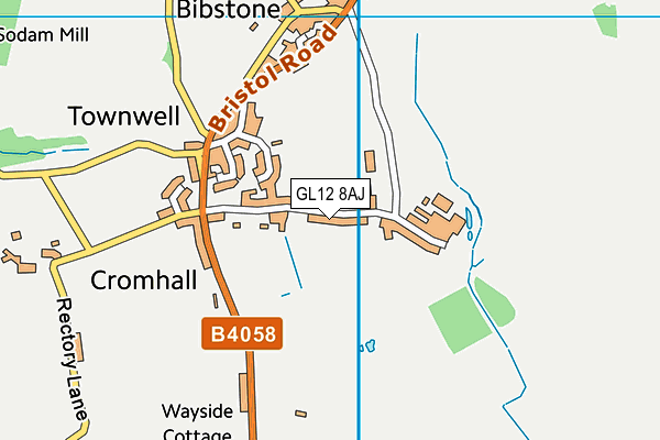 GL12 8AJ map - OS VectorMap District (Ordnance Survey)