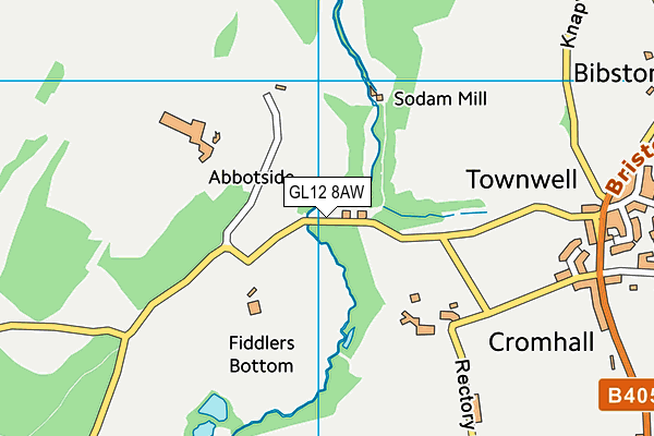 GL12 8AW map - OS VectorMap District (Ordnance Survey)