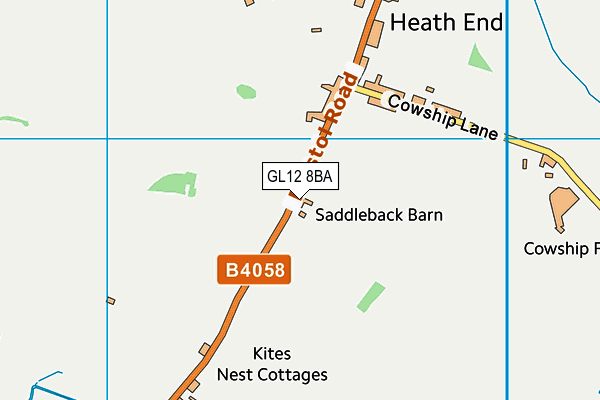 GL12 8BA map - OS VectorMap District (Ordnance Survey)