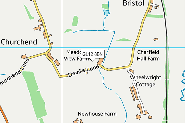 GL12 8BN map - OS VectorMap District (Ordnance Survey)