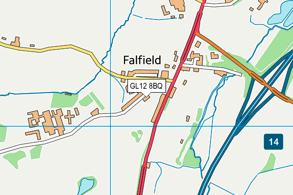 GL12 8BQ map - OS VectorMap District (Ordnance Survey)