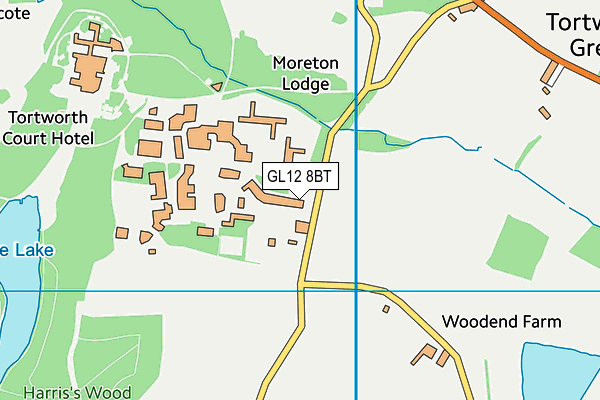 GL12 8BT map - OS VectorMap District (Ordnance Survey)