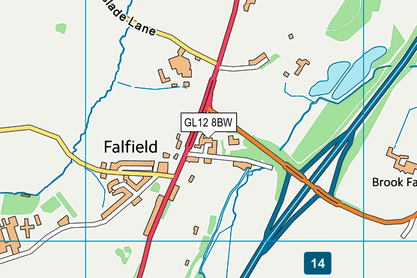 GL12 8BW map - OS VectorMap District (Ordnance Survey)