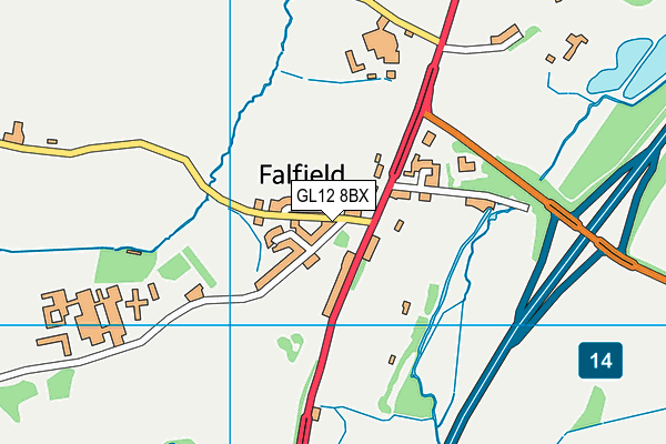 GL12 8BX map - OS VectorMap District (Ordnance Survey)