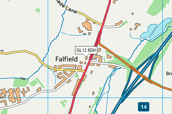 GL12 8DH map - OS VectorMap District (Ordnance Survey)