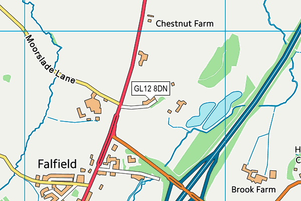 GL12 8DN map - OS VectorMap District (Ordnance Survey)