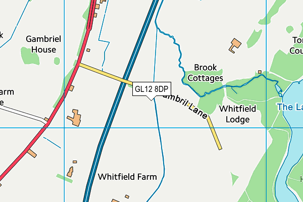 GL12 8DP map - OS VectorMap District (Ordnance Survey)