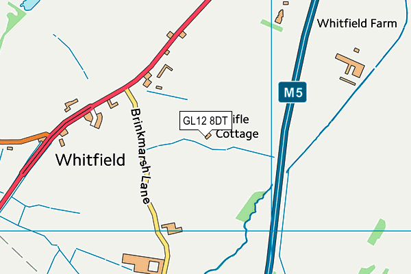 GL12 8DT map - OS VectorMap District (Ordnance Survey)