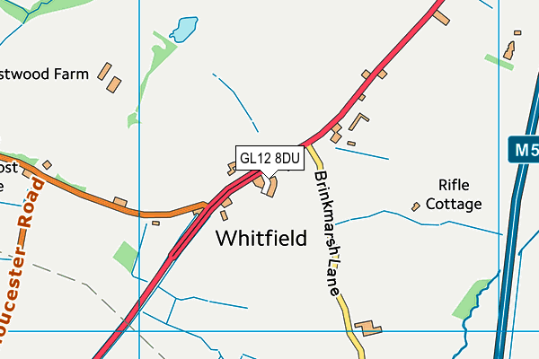 GL12 8DU map - OS VectorMap District (Ordnance Survey)