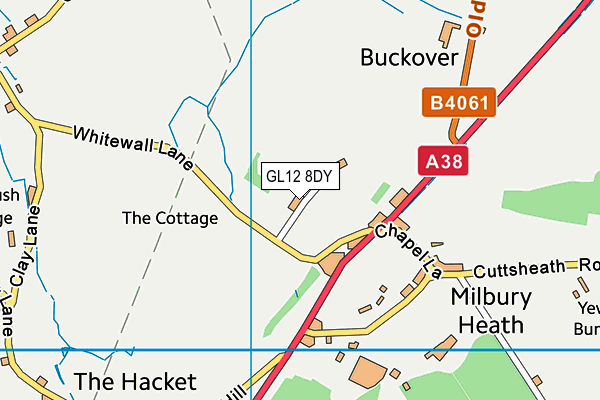 GL12 8DY map - OS VectorMap District (Ordnance Survey)