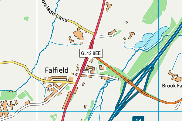 GL12 8EE map - OS VectorMap District (Ordnance Survey)