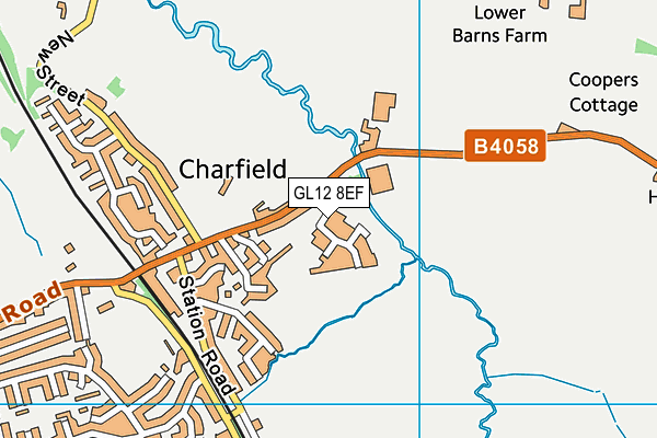 GL12 8EF map - OS VectorMap District (Ordnance Survey)