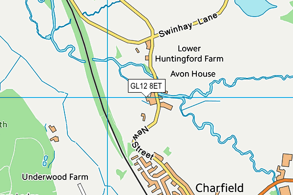 GL12 8ET map - OS VectorMap District (Ordnance Survey)