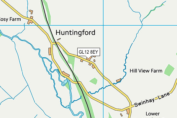 GL12 8EY map - OS VectorMap District (Ordnance Survey)