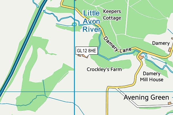 GL12 8HE map - OS VectorMap District (Ordnance Survey)