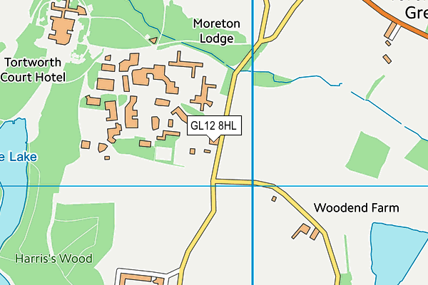 GL12 8HL map - OS VectorMap District (Ordnance Survey)