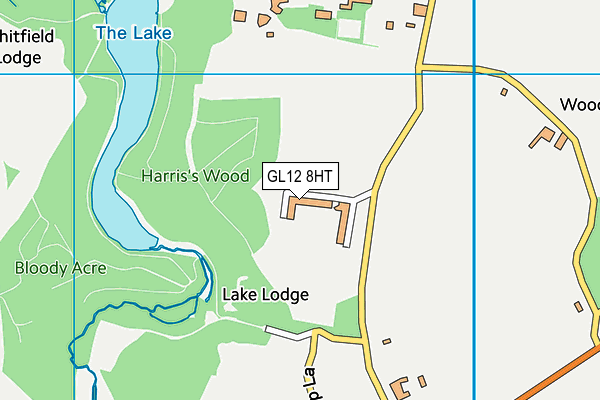 GL12 8HT map - OS VectorMap District (Ordnance Survey)