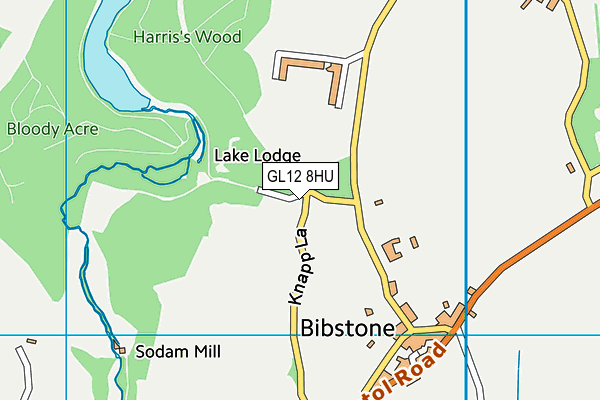 GL12 8HU map - OS VectorMap District (Ordnance Survey)