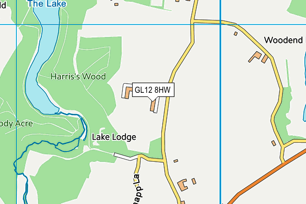 GL12 8HW map - OS VectorMap District (Ordnance Survey)