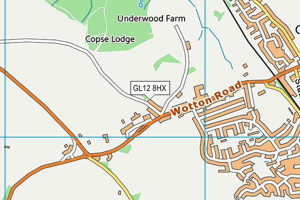 GL12 8HX map - OS VectorMap District (Ordnance Survey)