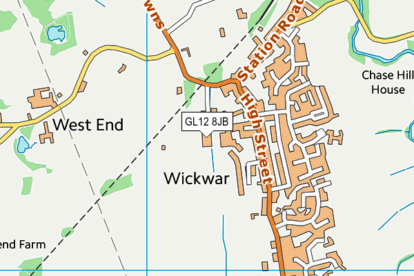 GL12 8JB map - OS VectorMap District (Ordnance Survey)