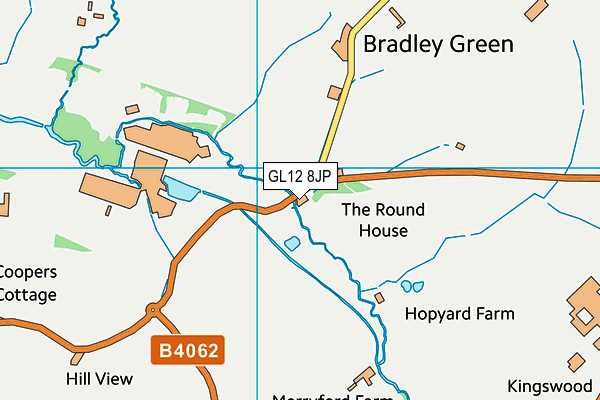 GL12 8JP map - OS VectorMap District (Ordnance Survey)