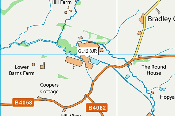 GL12 8JR map - OS VectorMap District (Ordnance Survey)