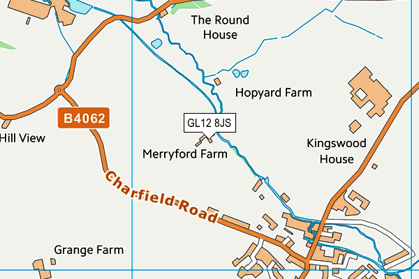 GL12 8JS map - OS VectorMap District (Ordnance Survey)